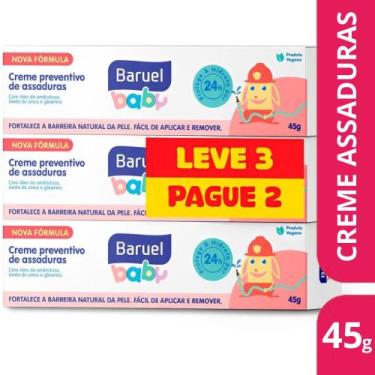 Imagem de Kit 3 Creme Preventivo de Assaduras 45g Lev 3 Pg 2- Baruel Baby