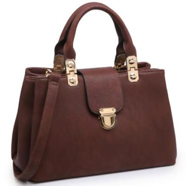 Imagem de Bolsa Dasein Satchel Top Handle Bolsa de material vegano