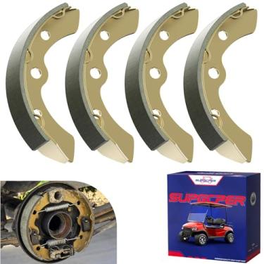 Imagem de SUPGCPER de freio universais para carrinho de golfe, sapatos de freio para carrinho de golfe para carros de clube DS&Carryall 1981-1994, EZGO XI-Serial 1983-1986, Yamaha G1 1978-1980 2 ciclos,