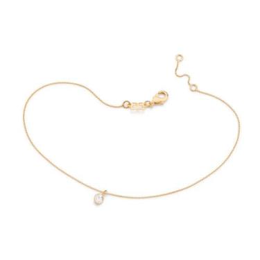 Imagem de Tornozeleira banhado ouro 18k feminina pulseira de pé rommanel venezia