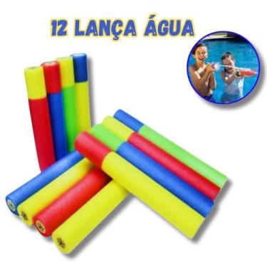 Imagem de Kit 12 Lança Agua Diversão Piscina Esguicho Verão Praia Brinquedo - Ba