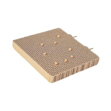 Imagem de IEUDNS Bird Poldge Platform Plankeet Toy de mastigação, Parrot Cage Playground, Toy de brinquedos de pássaros interativos Toy para papagaios pombinhos, L