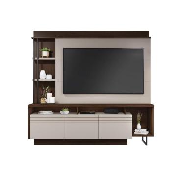 Imagem de Estante Home Para Tv Até 65'' Equilíbrio Jcm Café/Off White