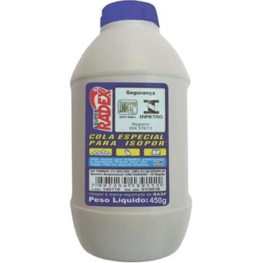 Imagem de Cola Especial Para Isopor 450g Artesanato Ultra Forte - Radex