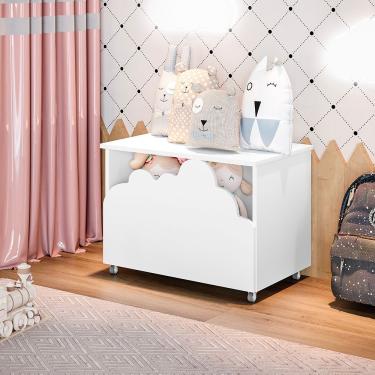 Imagem de Baú De Brinquedos Alegria - Branca - Cor: Branco