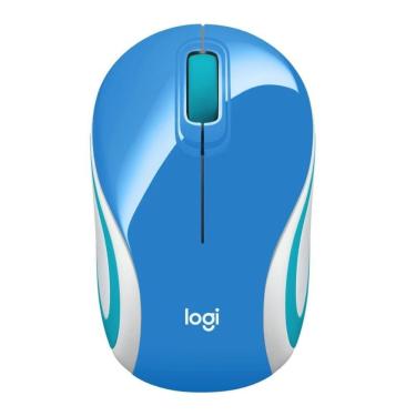 Imagem de Mouse Sem Fio Logitech Mini M187 Azul