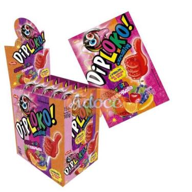 Imagem de Pirulito dip loko boom 15unx11g danilla, SALADA DE FRUTAS