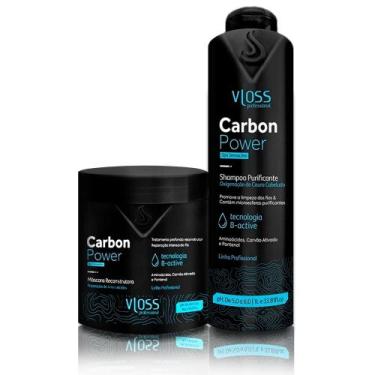 Imagem de Carbon Power Shampoo+Máscara, Tratamento Para Fios Perfeitos - Vloss