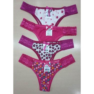 Imagem de CALCINHA COM PALA DE RENDA ref 111 - AD FASHION, Rosa, M