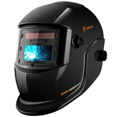 Imagem de Capacete de soldagem DEKOPRO True Color Auto Darkening Solar Power