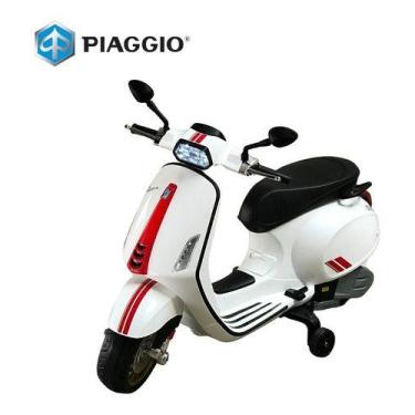Imagem de Mini Moto Elétrica Infantil Grande Vespa Licenciado Piaggio 12v Inmetr