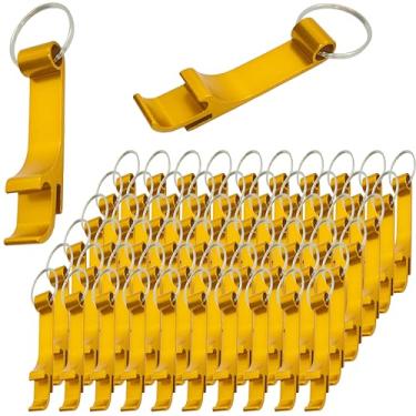 Imagem de MTOMDY Abridor de garrafas com 100 peças, chaveiro, abridor de garrafa de cerveja, refrigerante, bebida, cerveja, chaveiro, abridores de garrafas, de alumínio, para cozinha, casamento, bar, festa