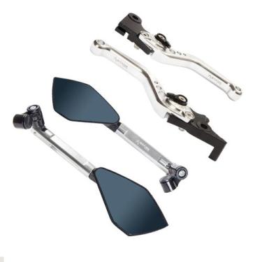 Imagem de Kit Espelho Retrovisor Manete Lander Crosser Tenere Fazer 250 - Stark 