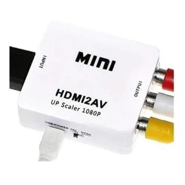 Imagem de Kit Adaptador Conversor Hdmi P/ 3 Rca Audio + Cabo Rca X Rca NF - Univ