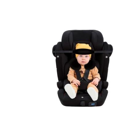 Imagem de Kit Almofada de pescoço e Faixa Apoio Suporte Cabeça de Bebê Cadeirinha Carro (Kit Preto)