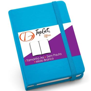 Imagem de Caderneta 9X14Cm 80 Fls Sem Pauta Kind Topget - Azul Claro