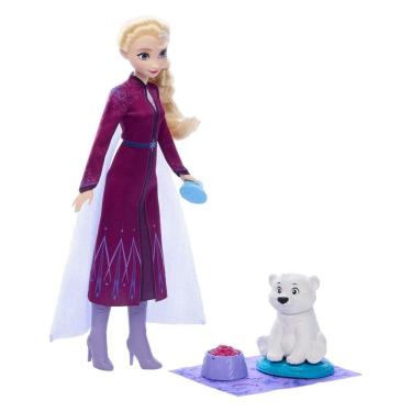 Imagem de Disney Frozen Elsa com Bebê Urso - Mattel