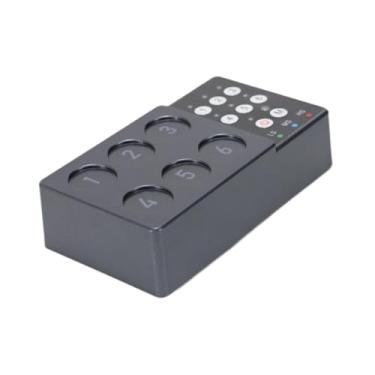 Imagem de oshhni Misturador de tinta, agitador elétrico de cola para cílios e esmaltes, 6 furos, liquidificador, máquina de mistura de pigmentos para esmaltes, Preto