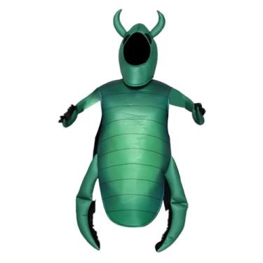 Imagem de Vaveren Fantasia de Besouro Verde Roupa Engraçada Traje de Besouro para Festa Temática de Carnaval