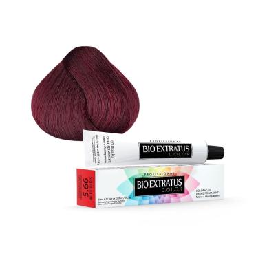 Imagem de Tintura Creme Bio Extratus Color Castanho Claro Vermelho Intenso 5.66 60ml