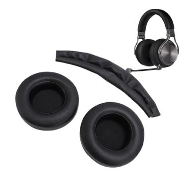 Imagem de ASHATA Poods de Ouvidos e Substituição do Kit de Faixa, Alta Densidade de Espuma de Memória Proteína de Couro de Couro para Virtuoso Rgb Wireless Xt Se Fone de Ouvido para Jogos
