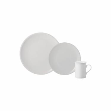 Imagem de Serviço de 18 Peças com Caneca em Porcelana, Modelo Oca, Redondo, Porcelana Schmidt