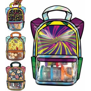 Imagem de Pacote com 20 sacos de brindes para festa de aniversário infantil – Saco de presente a granel para lembrancinhas, alimentos e doces com selo Ziplock resselável (Woosie/Grande)