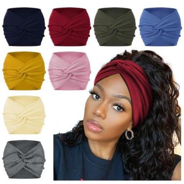 Imagem de Tiaras AKTVSHOW Wide 18 cm para mulheres, pacote com 8