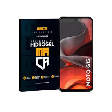 Imagem de Película Hidrogel Frontal - Moto G15 Power Privacidade MACA