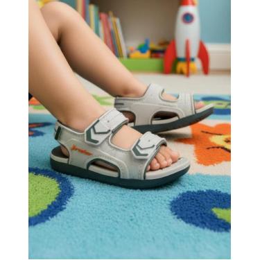 Imagem de Sandália Papete R Line Plus II Rider Infantil 12527, Verde, Bege, 20/2