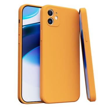 Imagem de Capa Case Capinha Para iPhone 11 Silicone Aveludada Com Forro aveludado Premium (LARANJA)