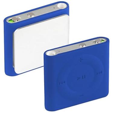 Imagem de Capa protetora de silicone macio para iPod Shuffle 4ª geração 4G 6ª 7ª geração (azul escuro)