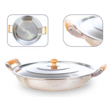 Imagem de Paellera Frigideira Grande Alumínio Fundido Grosso 36cm 4l - DIVIFORTE