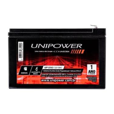 Imagem de Unipower Bateria Selada 12V 9AH UP1290 - Nobreak
