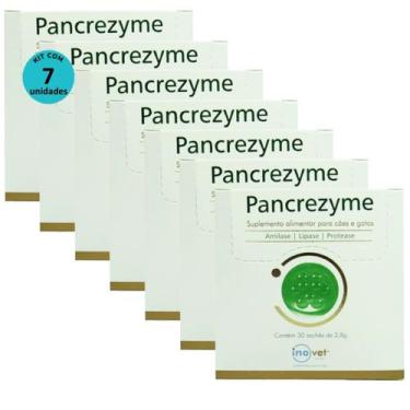 Imagem de Pancrezyme Para Cães e Gatos Com 30 Sachê de 2,8g Kit Com 7 Caixas - I