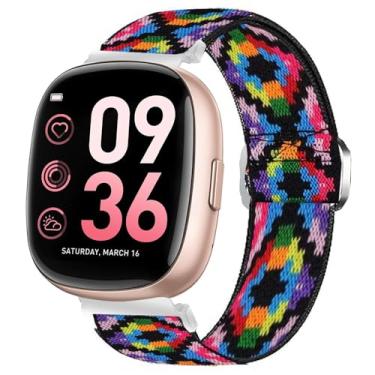 Imagem de Compatível com pulseira de relógio inteligente HaSaKei, pulseira de reposição ajustável de nylon elástico de 20 mm, acessórios para homens e mulheres, compatível com relógios inteligentes HaSaKei G53