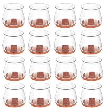 Imagem de Protetor para Pé de Cadeira - Proteção Antiderrapante e Silenciosa para Pisos(REDONDO 2,5 CM)