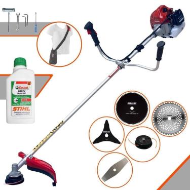 Imagem de Roçadeira Bcj431 Kawashima Carretel + 4 Lâminas + Óleo Stihl