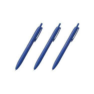 Imagem de TTDLMO Mitsubishi Pencil, caneta esferográfica permanente, tinta Jet Stream Light Touch, 3 canetas de escrita suave de ponta fina, tinta azul | 0,5 mm | Papelaria japonesa | Material de escritório |