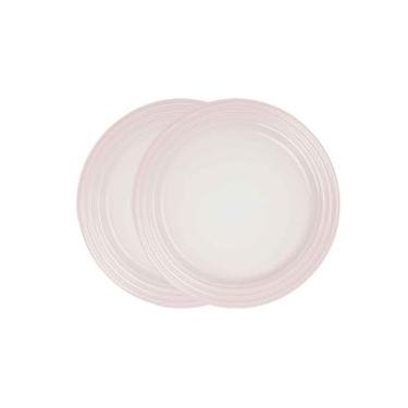 Imagem de Prato Raso 2 Peças 22 cm Rosa Shell Pink Le Creuset
