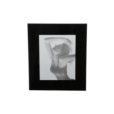 Imagem de Porta-Retrato de Vidro Preto 10cm x 15cm - Wolff