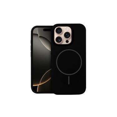 Imagem de Capa para iPhone 16 Pro - Silicon Liquid Magsafe - Preta - Gshield