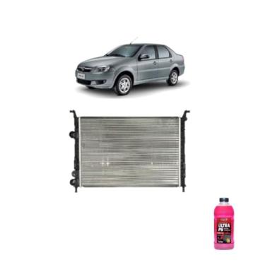 Imagem de Kit Radiador Palio Strada Siena 00> Idea 06> 1.5 Com Aditivo Radnaq T5 Vermelho