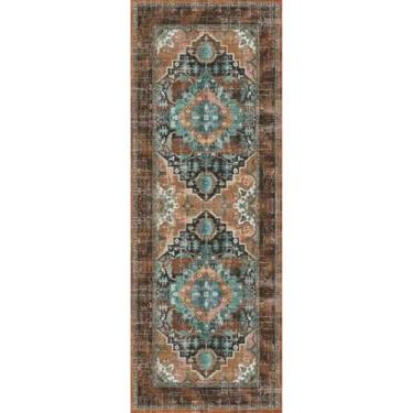 Imagem de HGTRH Tapete Corredor Longo Moderno, Tapete de Cozinha Antiderrapante Lavável Corredor Tapete Corredor Captador de Sujeira Corredor de Cozinha por Metro Corredor Entrada Corredor Quarto Sala de Estar