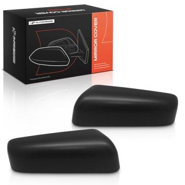 Imagem de A-Premium 2 peças de tampas de espelho retrovisor do lado do motorista e do passageiro - compatível com Ford F-150 F150 2009-2014 - preto texturizado