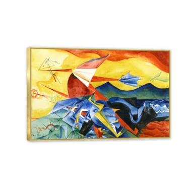 Imagem de Reproduções de composição de pôster Max Ernst de pinturas famosas Surrealismo Tela de arte de parede Max Ernst para presentes de sala de estar emoldurado 60 x 40 cm (24 x 16 polegadas)