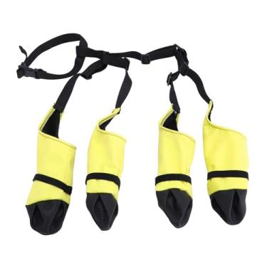 Imagem de AYNEFY Botas para Cães Leggings, Botas de Chuva para Cães Com Sola Antiderrapante Protetor de Patas à Prova D'água Calças de Neve de Inverno para Sapatos Legging para Caminhadas (S)