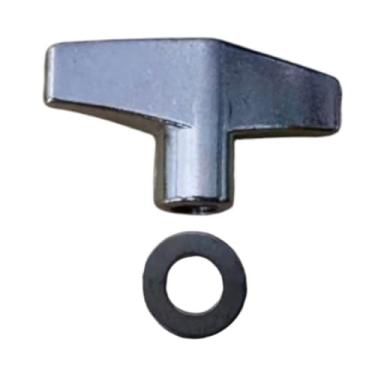 Imagem de MERIGLARE Porca borboleta para fixação de bateria, botão borboleta, ferragens em liga de zinco para instrumentos de percussão, acessórios para suporte de prato, M8