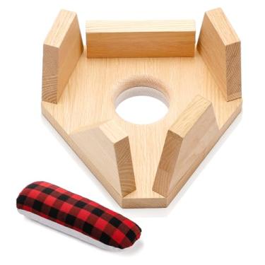 Imagem de Kathfly Suporte de presunto de alfaiate de madeira para costura de ferro costura áreas de roupas curvas