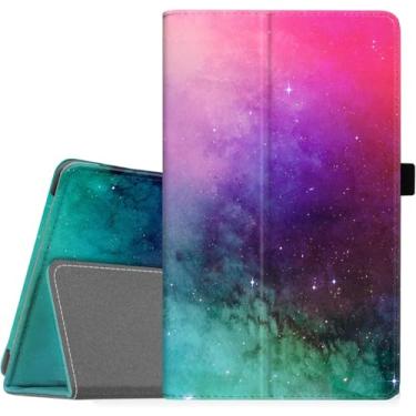 Imagem de Famavala Capa fólio para tablet de 8 polegadas 8ª/7ª geração lançado em 2018/2017, fina, dobrável, não serve para tablet Android Lenovo V8 2018 de 8 polegadas (rosa estrelado)